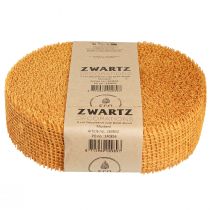 Product Decorative Ribbon Jute Yellow Mustard Mesh Ribbon Craft Ribbon 5cm 40m