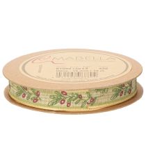 Product Gift ribbon olive branch with elegant branches and olives 1.5cm 15m