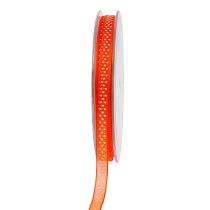 Product Deco ribbon orange with dots 7mm 20m