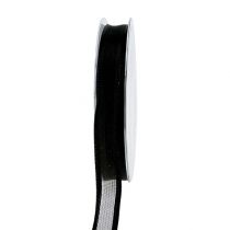 Product Deco ribbon black 15cm 25m