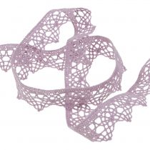 Product Decorative ribbon lace 22mm 20m lilac
