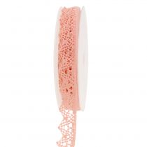 Deco ribbon lace 22mm 20m salmon