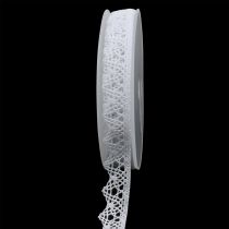 Product Decorative ribbon lace 22mm 20m white