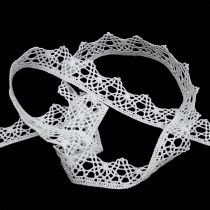Product Decorative ribbon lace 22mm 20m white