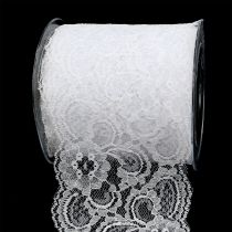 Product Decorative tape lace 100mm 10m white