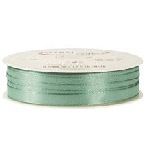 Product Decorative ribbon taffeta ribbon gift ribbon green sage 10mm 50m