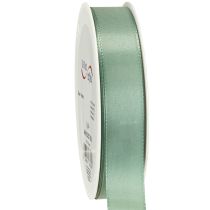 Product Decorative ribbon taffeta ribbon gift ribbon green sage 25mm 50m