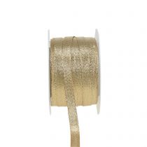Deco ribbon gold 10mm 50m