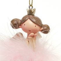 Product Decorative Figure Angel Princess Christmas Tree Decoration White, Pink 12cm 2 Pcs
