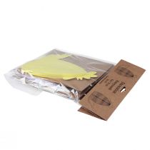 Product Decorative figures honeycomb chicken yellow green purple 18.5x12x20cm 3pcs