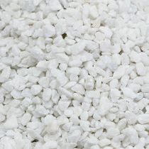Decorative granulate white decorative stones 2mm - 3mm 2kg