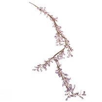 Product Decorative Hanging Berry Branch White Purple Winter Frost 130cm