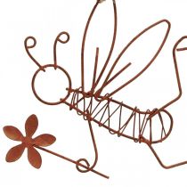 Product Deco hanger metal bees deco hanger rust 9x6.5cm 6pcs