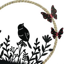 Product Decorative hanger metal black beige white spring Ø15cm 2pcs