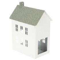 Product Decorative metal house-shaped house with windows and chimney, 22cm