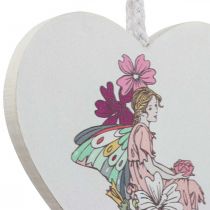 Decorative heart for hanging, heart elf pendant decoration 12cm 6pcs