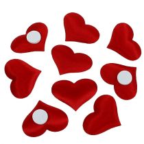 Decorative hearts red 27mm x 32mm 100p