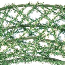 Product Green decorative wire mesh wreath for DIY projects, 19cm, 2 pieces
