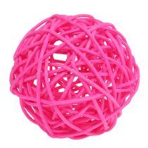 Decorative balls pink Ø7cm 18pcs