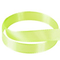Product Decorative ribbon gift ribbon lime green 15mm 50m