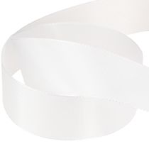 Product Decorative ribbon gift ribbon white polyester 40mm 50m