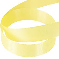 Product Decorative ribbon taffeta ribbon gift ribbon light yellow 25mm 50m