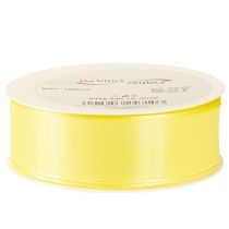 Product Decorative ribbon taffeta ribbon gift ribbon light yellow 40mm 50m