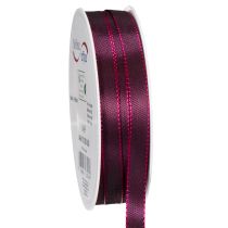 Product Decorative ribbon, narrow, glossy taffeta ribbon for gift wrapping, 10mm wide, 50m long