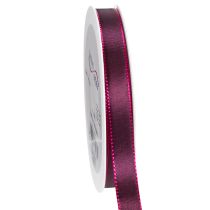 Product Narrow taffeta gift ribbon for creative decorations, 15mm wide, 50m long