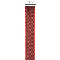 Product Gift ribbon, festive taffeta ribbon for crafting, 15mm wide, 50m long
