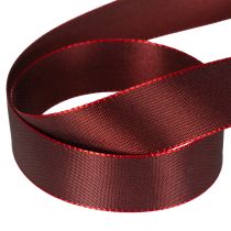 Product Gift ribbon, elegant and shiny taffeta ribbon for festive occasions, 25mm wide, 50m long