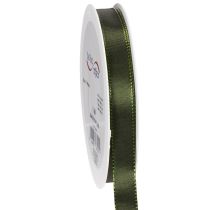 Product Gift ribbon with woven edge, taffeta ribbon for crafting, 15mm wide, 50m long