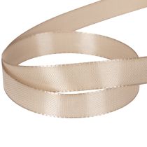 Product Decorative ribbon satin ribbon taffeta ribbon beige 15mm 50m