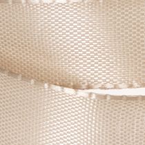 Product Decorative ribbon satin ribbon taffeta ribbon beige 15mm 50m