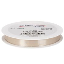 Product Decorative ribbon satin ribbon taffeta ribbon beige 15mm 50m