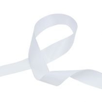 Decorative ribbon white 40mm 50m