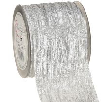 Product Decorative ribbon gift ribbon table ribbon silver light 75mm 15m