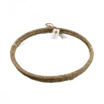 Product Decorative jute ring Ø30cm Scandi style for hanging, wall wreath, door wreath, set of 3