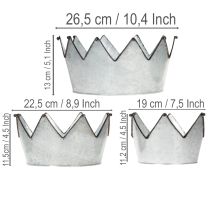Product Decorative bowl metal bowl crown Ø26.5/22.5/19cm set of 3