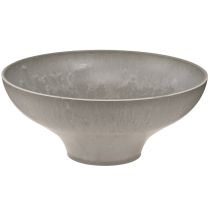 Product Decorative bowl with base, round plant bowl, grey, Ø19cm, H8cm