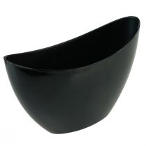 Decorative bowl black oval plant boat 24x9.5cmx14.5cm