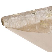 Product Table runner, decorative fabric, patterned, wide bows, 35x120cm, 2 pieces