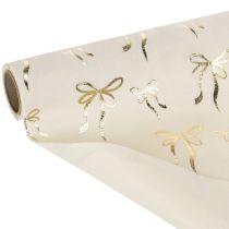 Product Table runner, decorative fabric with narrow bows, on a roll, 120x35cm, 2 pieces