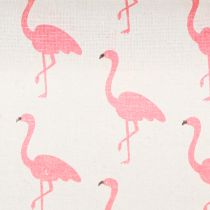 Product Decorative fabric flamingo white-pink 30cm x 3m
