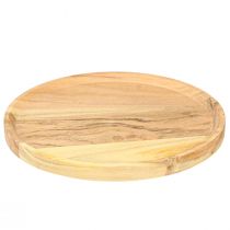 Product Decorative tray decorative plate made of wood acacia natural Ø20cm
