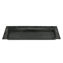 Product Decorative tray marbled anthracite 36x17cm 6pcs