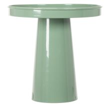Product Decorative metal plate, green, round base, tray for flower arrangements, 20cm