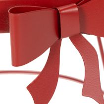 Product Decorative tray on a stand with metal bow, 30cm, 2-piece set