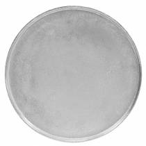 Decorative plate clay Ø31cm silver