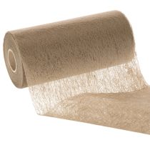 Product Non-woven table decoration roll 24 cm x 25 m in brown for festive tables